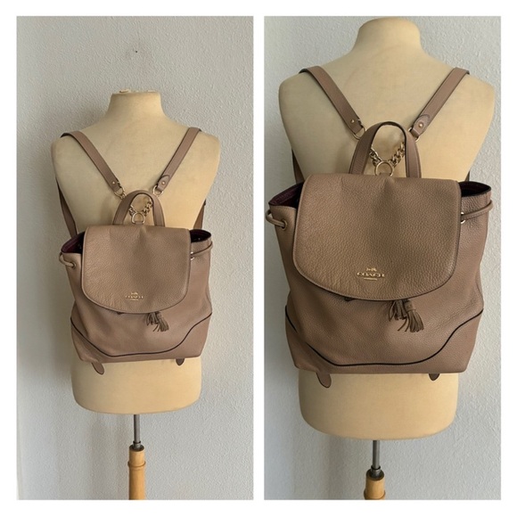 Coach Handbags - Coach Elle pebbled leather backpack